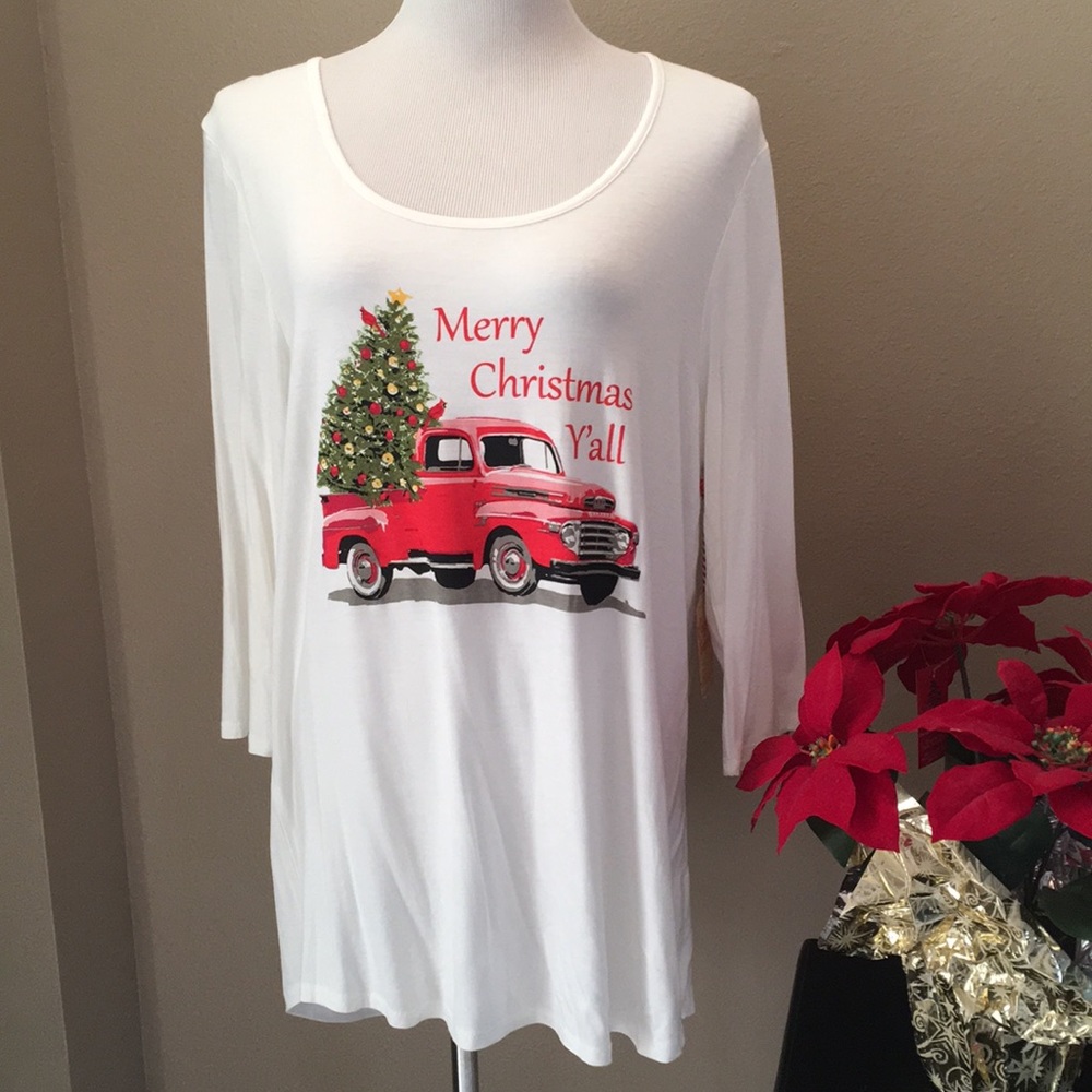 Merry Christmas 1X Tunic Top